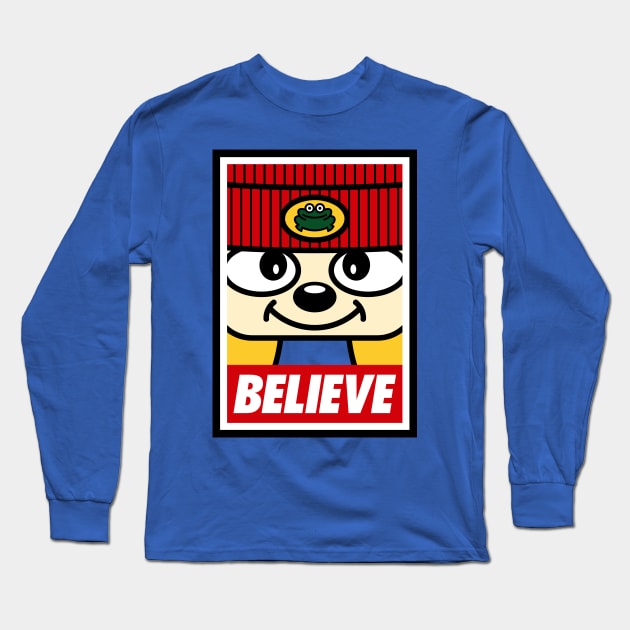 Believe (Parappa Blue) Long Sleeve T-Shirt by BiggStankDogg